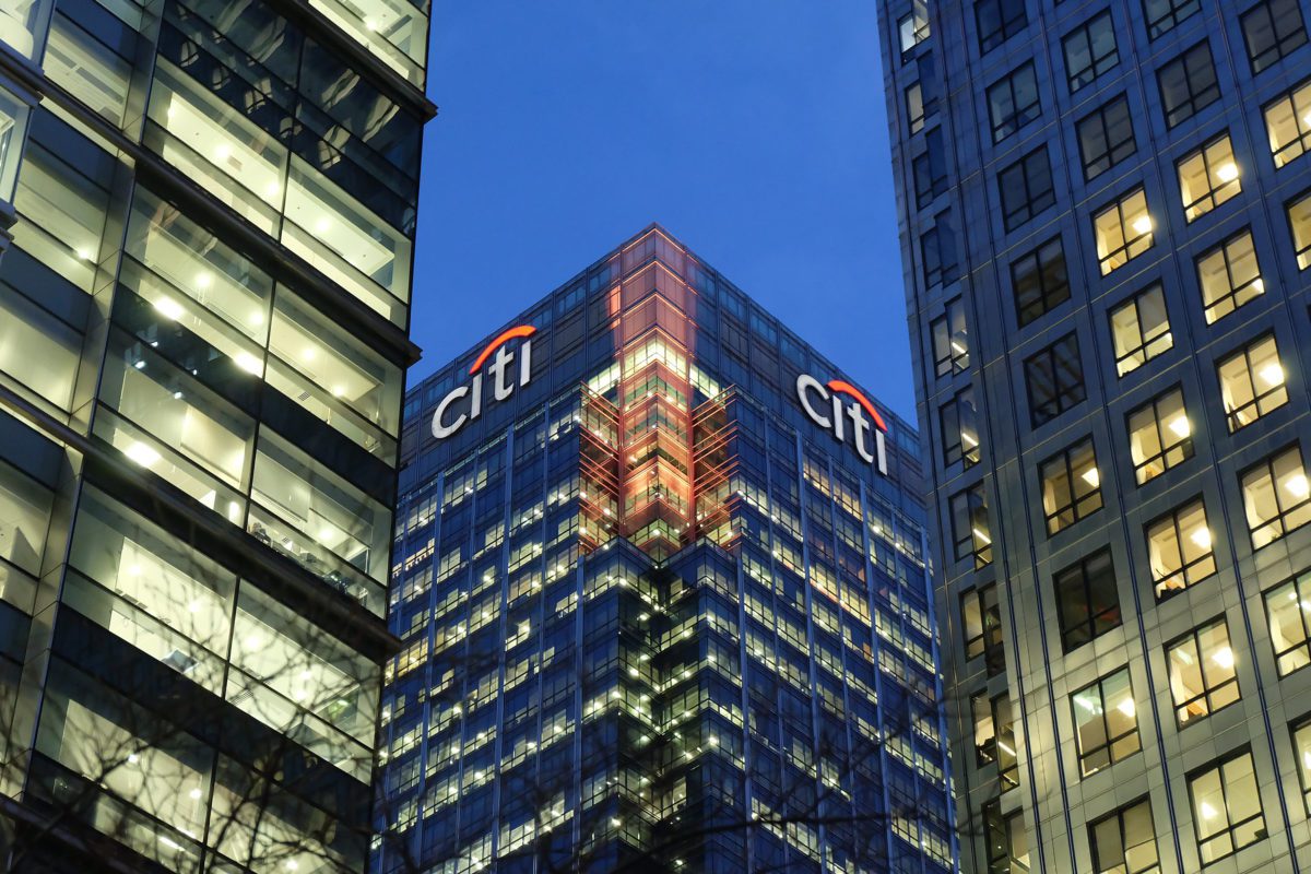 Citigroup (C:NYE) Bank of America raises target on Outlook