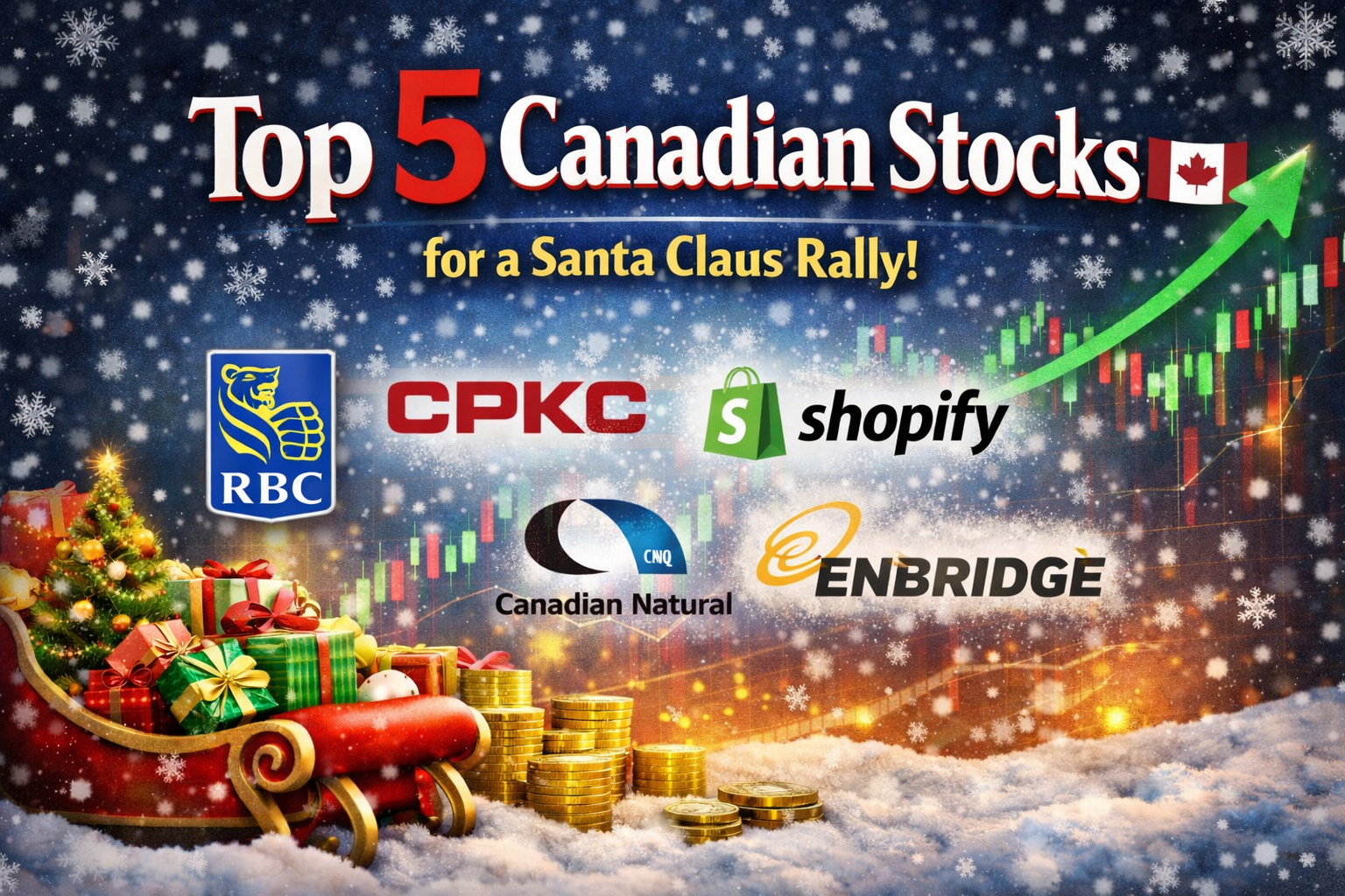 Top 5 Canadian Stocks to Shine in a Santa Claus Rally