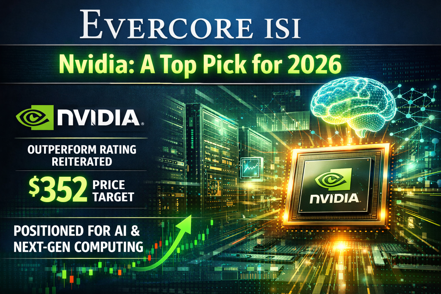 Nvidia Corp. (NVDA) Evercore Forecasts the Stock to Almost Double