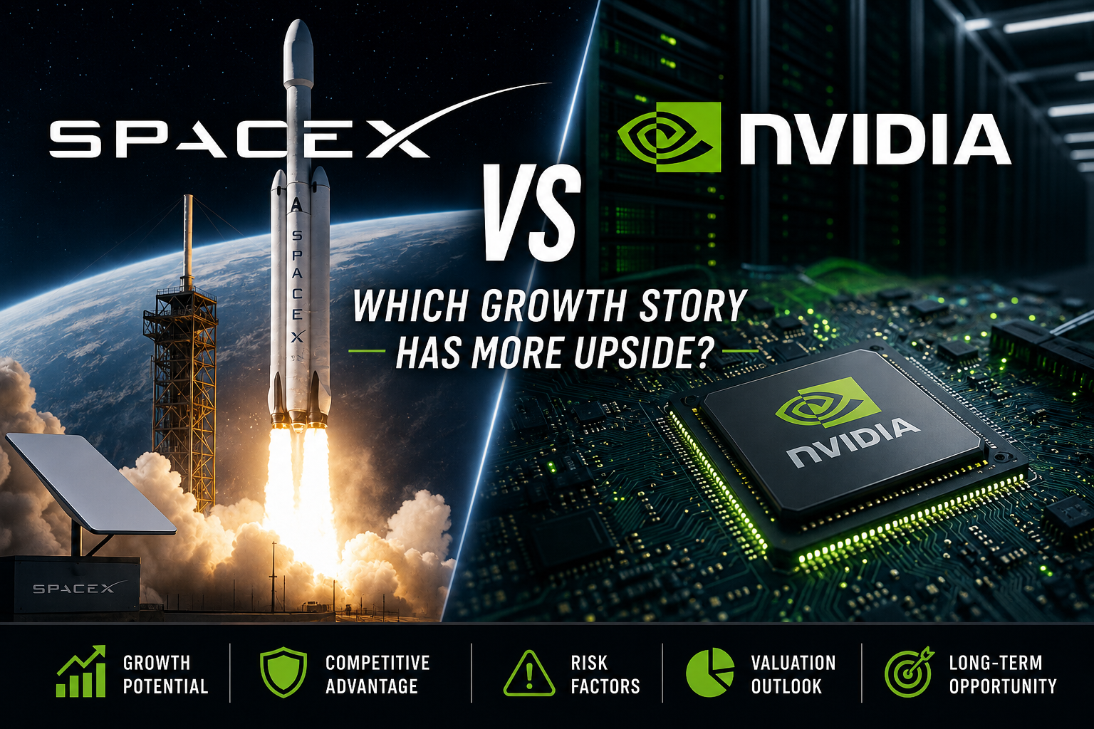 SpaceX vs Nvidia: Which Growth Stock Has More Upside?