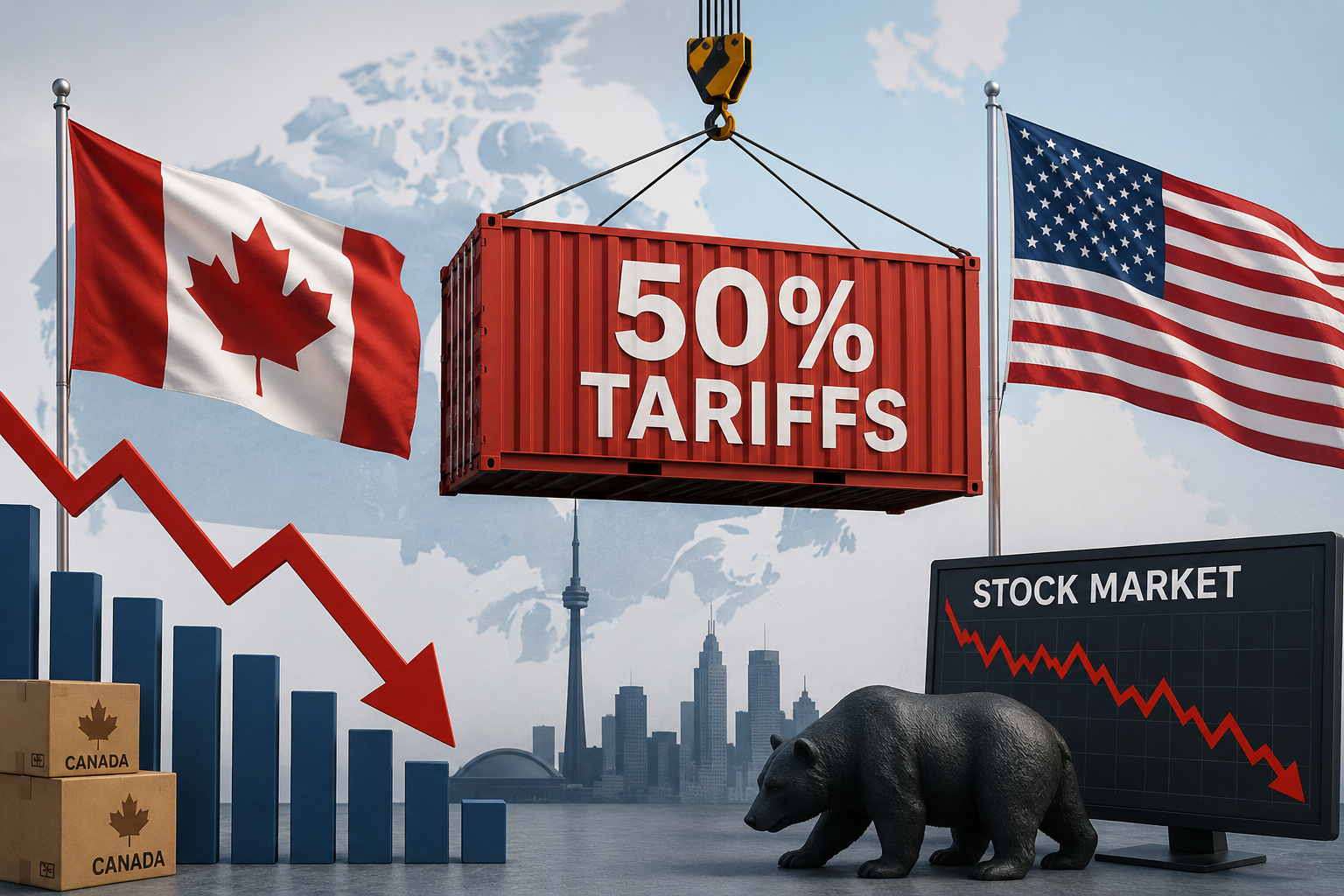 New 50% Tariffs: Impact on Canada’s Economy and Stock Market