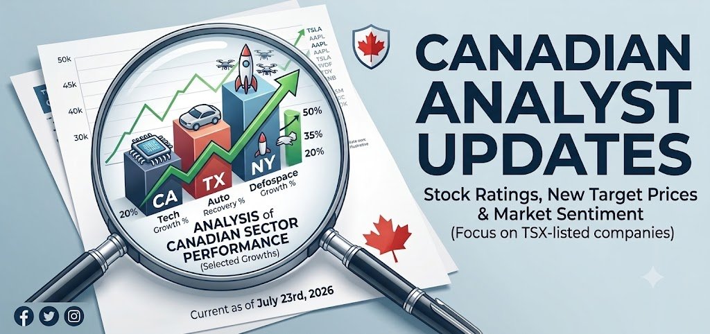 Canadian Analyst Updates: July 23th, 2026