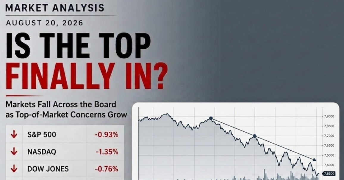 Market Analysis — August 20, 2026: Is the Market Top Finally In?