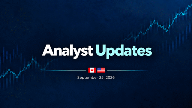 Analyst Updates: Sept 25, 2026